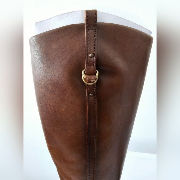 NEW Gianni Binni 7.5 Brown Tall Riding Boots - Picture 4 of 6